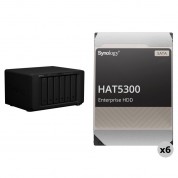 Synology Ds1621+ 72tb Nas With 6 X 12tb Hat5300 Drives