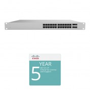 Cisco Ms120-24 Switch With 5-year License & Support