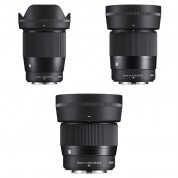 Sigma 16mm 30mm 56mm F/1.4 Dc Dn Lenses Kit Fujifilm X