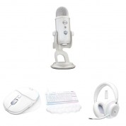 Logitech Blue Yeti Usb Mic Kit With Keyboard & Headset