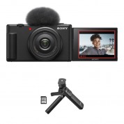 Sony Zv-1f Vlogging Camera With Accessory Kit (black)