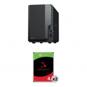 Synology Ds223 2-bay Nas With Seagate Ironwolf 8tb