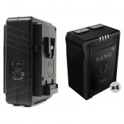 Core Swx Nano Micro 98wh Li-ion 4-battery Kit V-mount