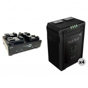 Core Swx Nano Micro 98wh 4-battery Kit With Fleet Q4 Charger