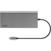 Belkin 8-in-1 Usb-c Dual Display Hub Silver