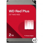 2tb Red Plus 5400rpm Sata Iii Nas Hdd 2-pack