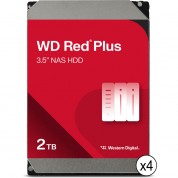 2tb Red Plus 5400rpm Sata Iii Nas Hdd 4-pack