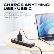 48w Gan Usb Travel Charger With 2-port Fast Charging