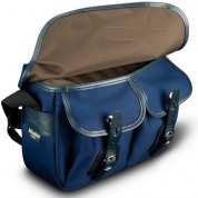 Billingham Hadley Small Camera Bag Navy Canvas Leather Trim