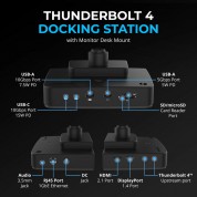 Sabrent Thunderbolt 4 Docking Station With Monitor Arm