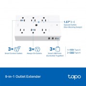 Tapo P306 Smart Wi-fi Outlet Extender By Tp-link