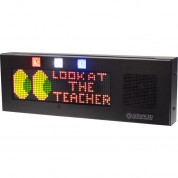 Led Ip Display Clock With Informacast, Black, Small