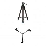 Benro Kh26pc Video Head Tripod Dl-08 Dolly Kit