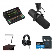 Mackie Dlz Creator Xs Podcast Kit With Sm7b Mic