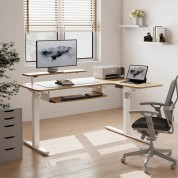 Eureka L-shaped Standing Desk Right Oak